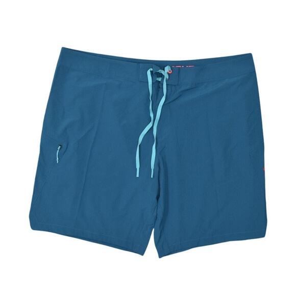 Under Armour Blue Swim Shorts Drawstring Polyester Size 44 Big & Tall Solid - Picture 1 of 7